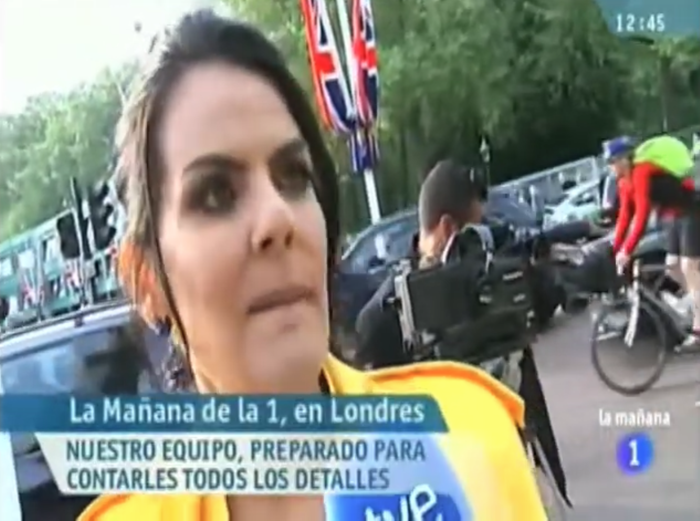 Periodistas en Londres.