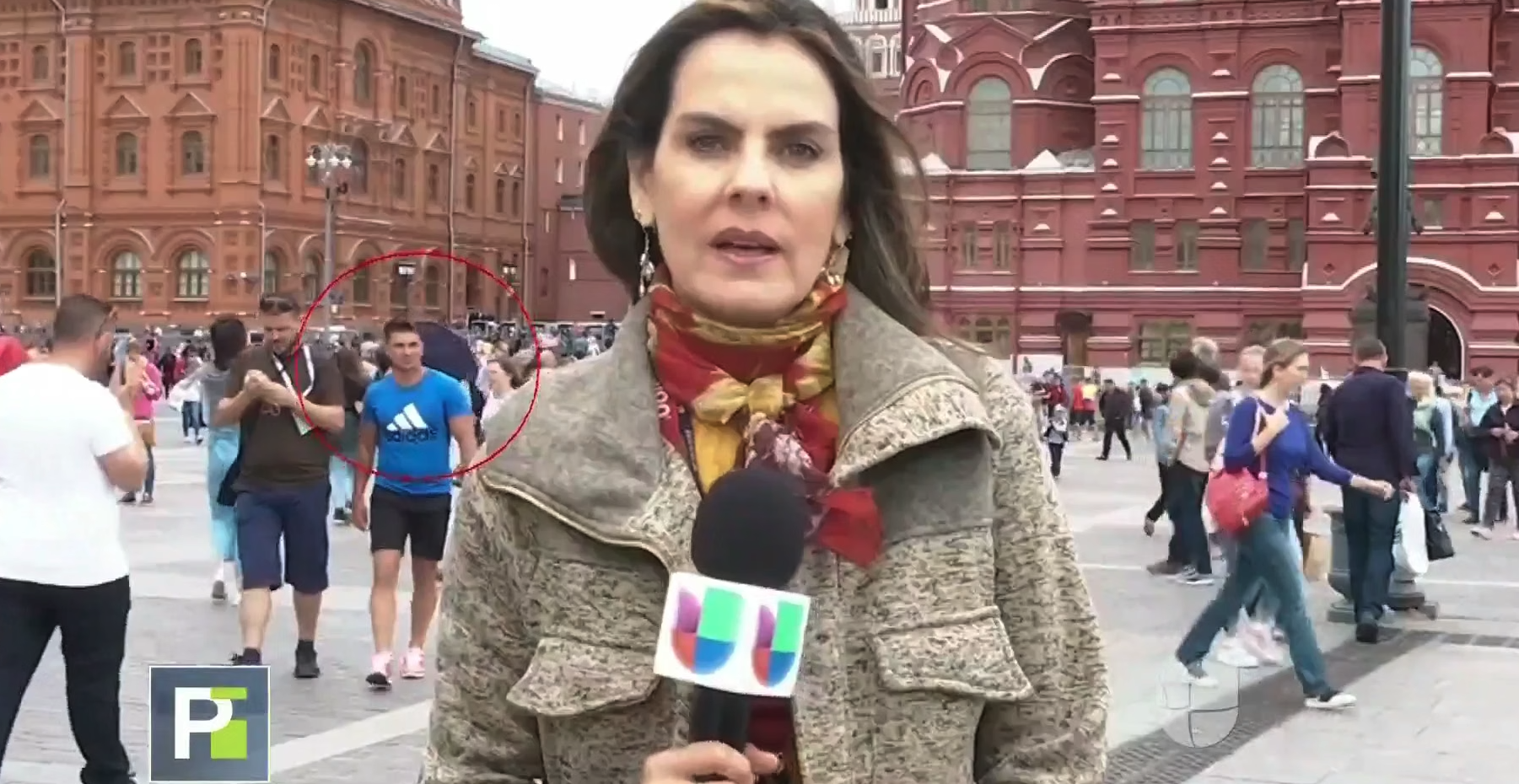 Ahtziri Cárdenas, una de las periodistas acosadas en Rusia 2018. Reporte para Primer Impacto.