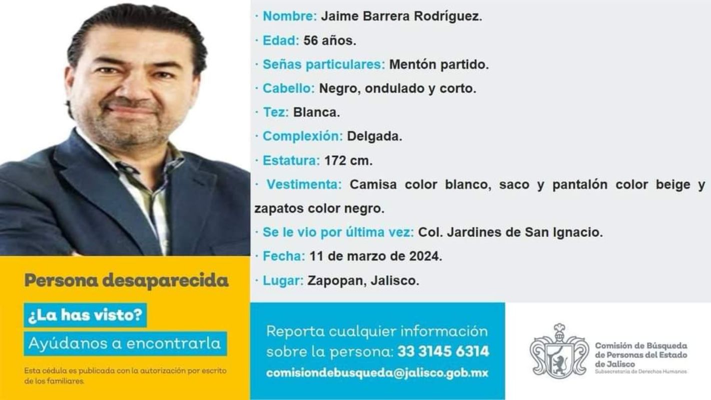 Desaparece el periodista Jaime Barrera VIX 24/7, por Ahtziri Cárdenas Camarena
