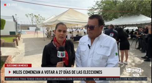 Entrevista desde la cárcel durante votación tras las rejas.