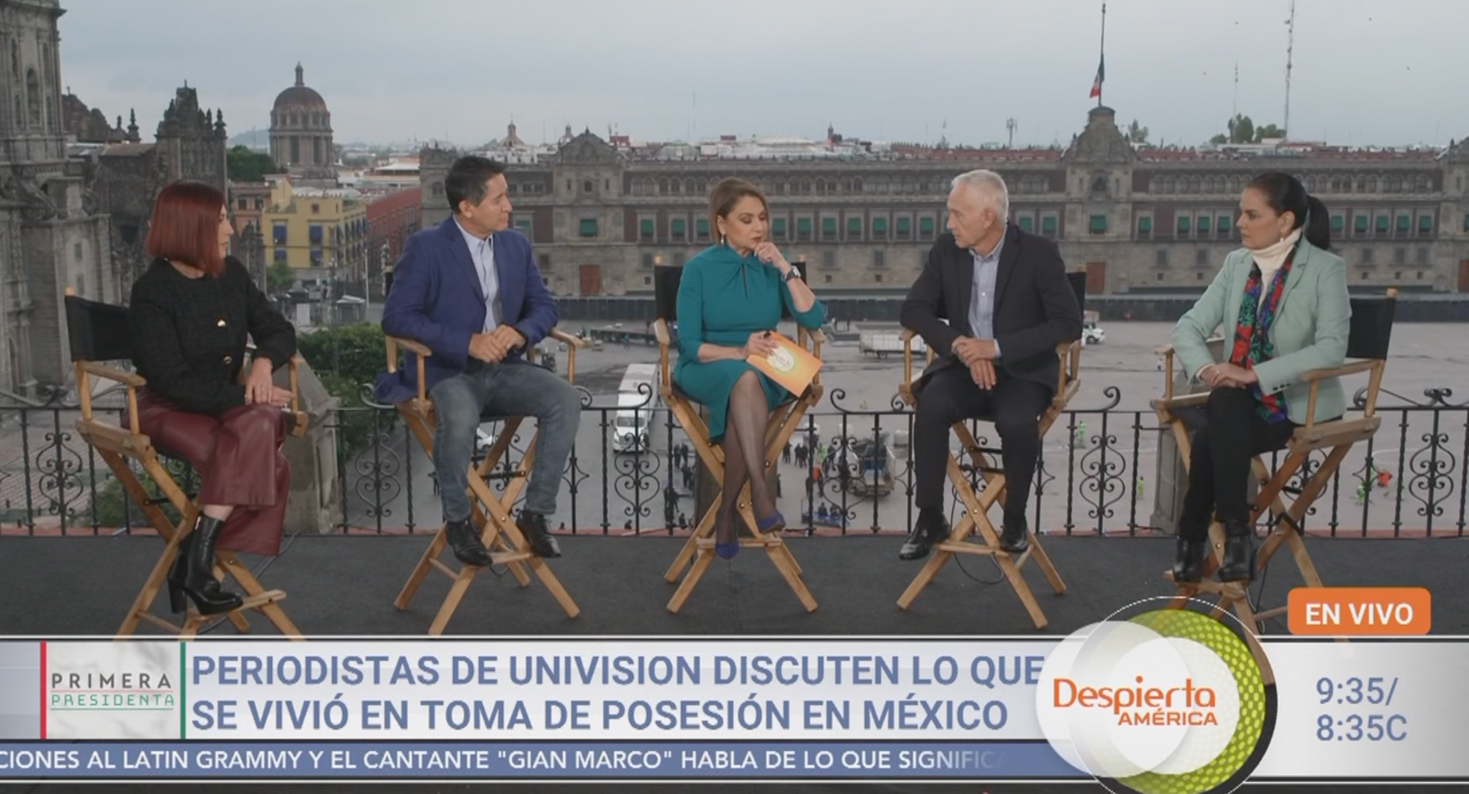 MESA PERIODISTAS DE NOTICIAS UNIVISIÓN DESDE CIUDAD DE MÉXICO