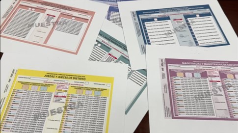 ¡Muy confusas las boletas electorales!, para las elecciones del 1 de junio, del Poder Judicial