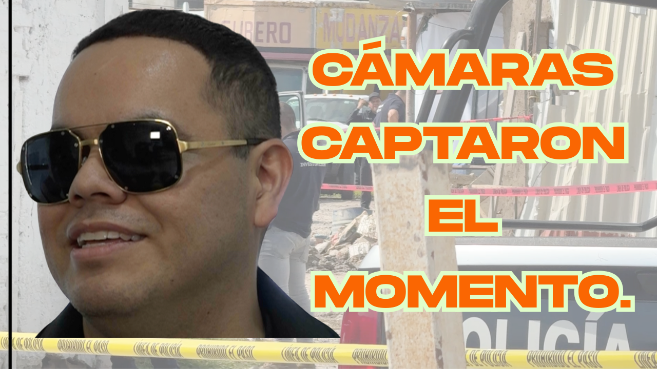 🛑 Cámaras de seguridad captan el momento de la agresión contra Ernesto Barajas.