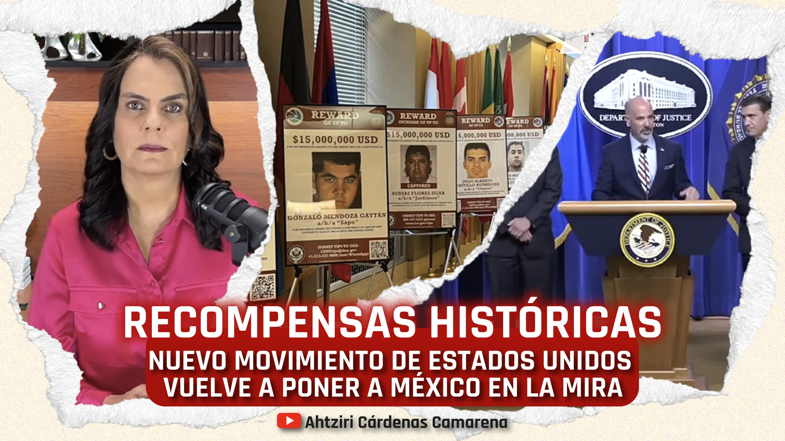 Las grandes e históricas recompensas: nuevo movimiento de Estados Unidos, que pone mirada en México.
