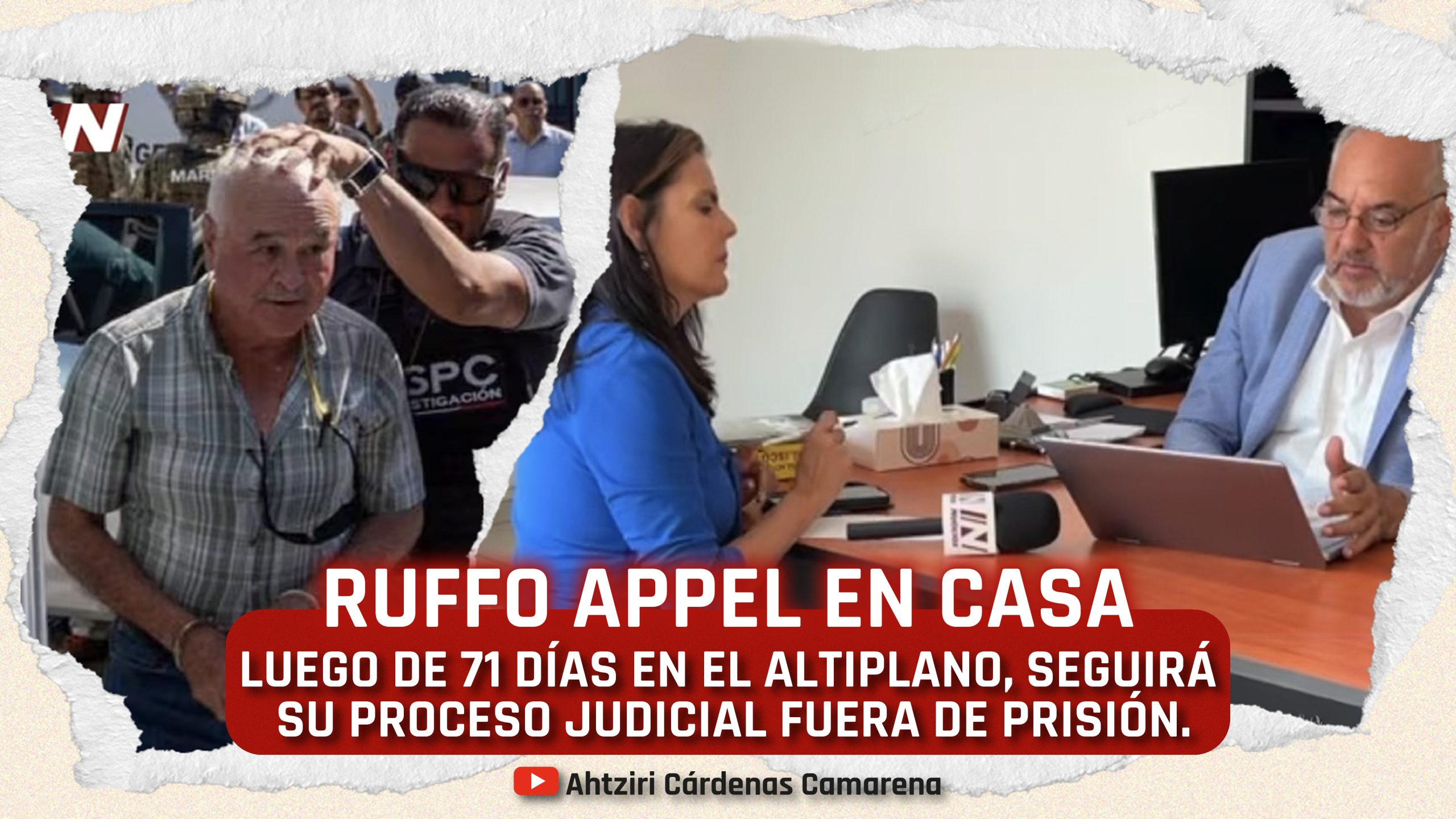 Ernesto Ruffo Appel continuará su proceso en casa tras 71 días en el Altiplano.